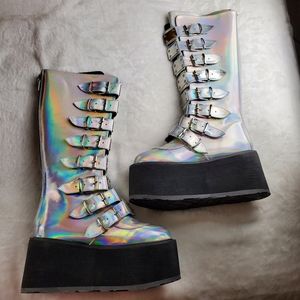 Demonia Spaced Out  size 8 women's platform boots